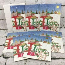 Vintage Burgoyne Christmas Cards Seasons Greetings Lot Of 9 W/Envelopes - $15.84