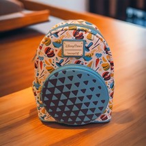 Disney Parks Loungefly Epcot 2023 Food &amp; Wine Festival Mini Backpack NEW - £50.87 GBP