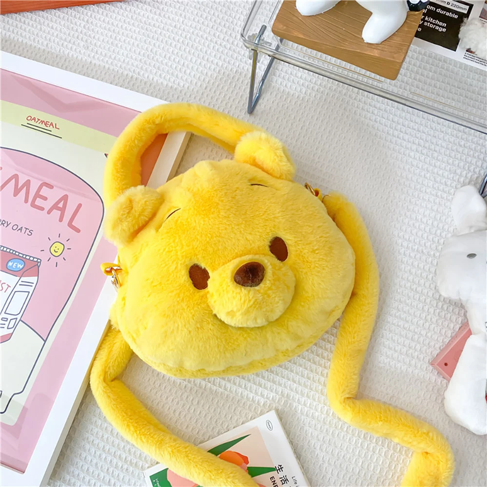  Pooh  Plush Bag Doll  Bags Handbag Cute Kawaii Keys Coin Purse Stitch Plush Toy - £79.22 GBP