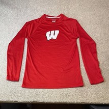 Champion Elite UW Wisconsin Badgers Long Sleeve Shirt Men’s Small - £15.72 GBP