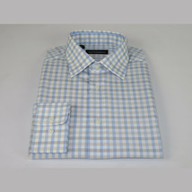 Men Mondego 100% Cotton Dress Sport Classic Business shirt sn100 blue checker image 4