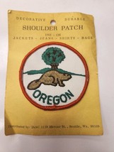 Vintage Oregon Souvenir Travel Patch, Beaver, by IAAC - $9.50