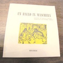 Libretto d&#39;opera Un ballo in maschera Giuseppe Verdi - £9.74 GBP