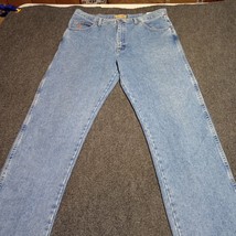 Wrangler 20X Jeans Men 38x34 Blue Light Original High Rise Straight Fit - $27.67
