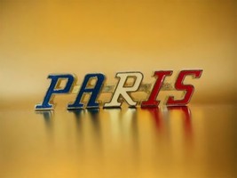 1990’s Vtg PARIS Made In France Souvenir Pin Brooch Red White Blue Patri... - £19.77 GBP