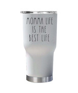 Momma Life The Best Life Tumbler 30oz Funny Mother Tumblers Christmas Gift - £23.22 GBP