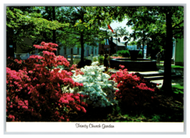 Trinity Church Garden on Mill Street in Newport, Rhode Island Postcard U... - £3.87 GBP