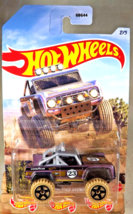 2023 Hot Wheels Off Road Trucks 2/5 Custom Ford Bronco Purple w/Tan Wheels UT5Sp - £7.84 GBP