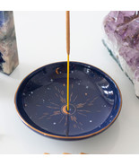 Sacred Symbol Astrology Starry Sky Moon And Stars Incense Holder Trinket... - $293.32 MXN