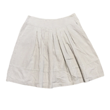 IM In Moda Cute Classy Skirts ~ Sz 12 ~ Beige &amp; White Stripes ~ Pleated - £10.08 GBP