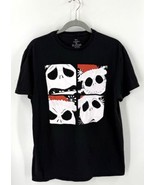 Disney Nightmare Before Christmas Mens Shirt Black Size Large Jack Skell... - €12,94 EUR