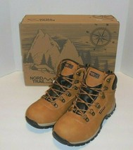 Nord Trail Edge Hi Mens 8 Hiking Boots Waterproof Wheat Tan New Shoes - £30.99 GBP