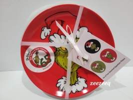 DR SUESS THE GRINCH WHO STOLE CHRISTMAS ASST 6&quot; APPETIZER PLATES SET OF ... - £27.93 GBP