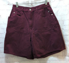 Saddlebred vintage purple maroon high waist Women&#39;s 12 mom jean shorts - $14.84