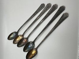 Vintage Wm A Rogers Iced Tea Spoons Lot Of 5 - $19.80