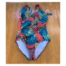 L.L.Bean Shaping One Piece Swimsuit Tummy Control Beach Summer, Size 18 reg - £33.77 GBP