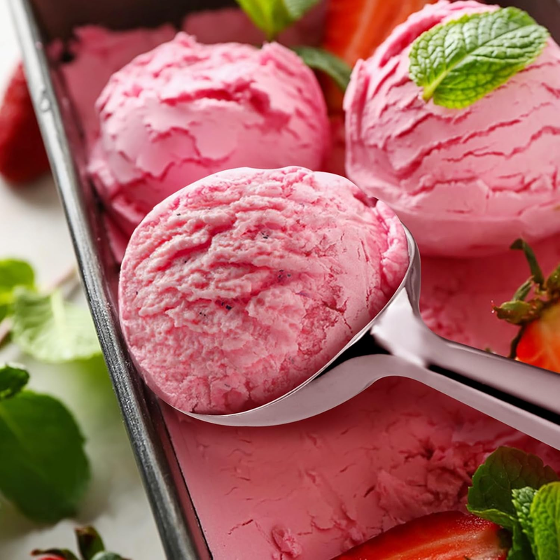 Leden Heavy Duty Metal Ice Cream Scoop - Non-Stick Aluminum Scooper for Hard Ice Item image 6