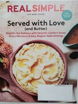 REAL SIMPLE Magazine November 2020 - Holiday Comfort Food Recipes -  NEW Unread - £9.26 GBP
