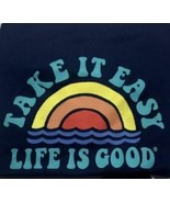 Life Is Good Kid&#39;s Small Long Sleeve Sunshirt UPF 50+ Sunset Design - $14.22