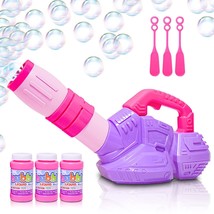 ArtCreativity Pink &amp; Purple Bubble Leaf Blower, Bubble Machine Outside O... - £37.76 GBP