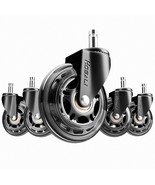 Office Rubber Chair Casters Replacement, 3 Inch Heavy-Duty Computer, Set... - $54.48 CAD