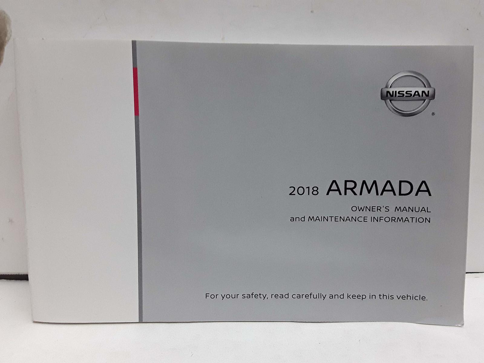 Primary image for 2018 Nissan Armada owner's manual [Paperback] Nissan Motor Company