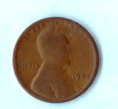 1927 P Lincoln Wheat Penny -  Moderate/heavy wear on obverse - £0.43 GBP
