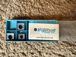 NEW LOT of 3 Ingersoll Square Utility Carbide Inserts SHLT140508TN-HR IN... - $18.99