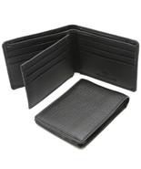 Bifold Black Genuine Leather Scale Texture Wallet with Inner Flap &amp; Card... - $20.28 CAD