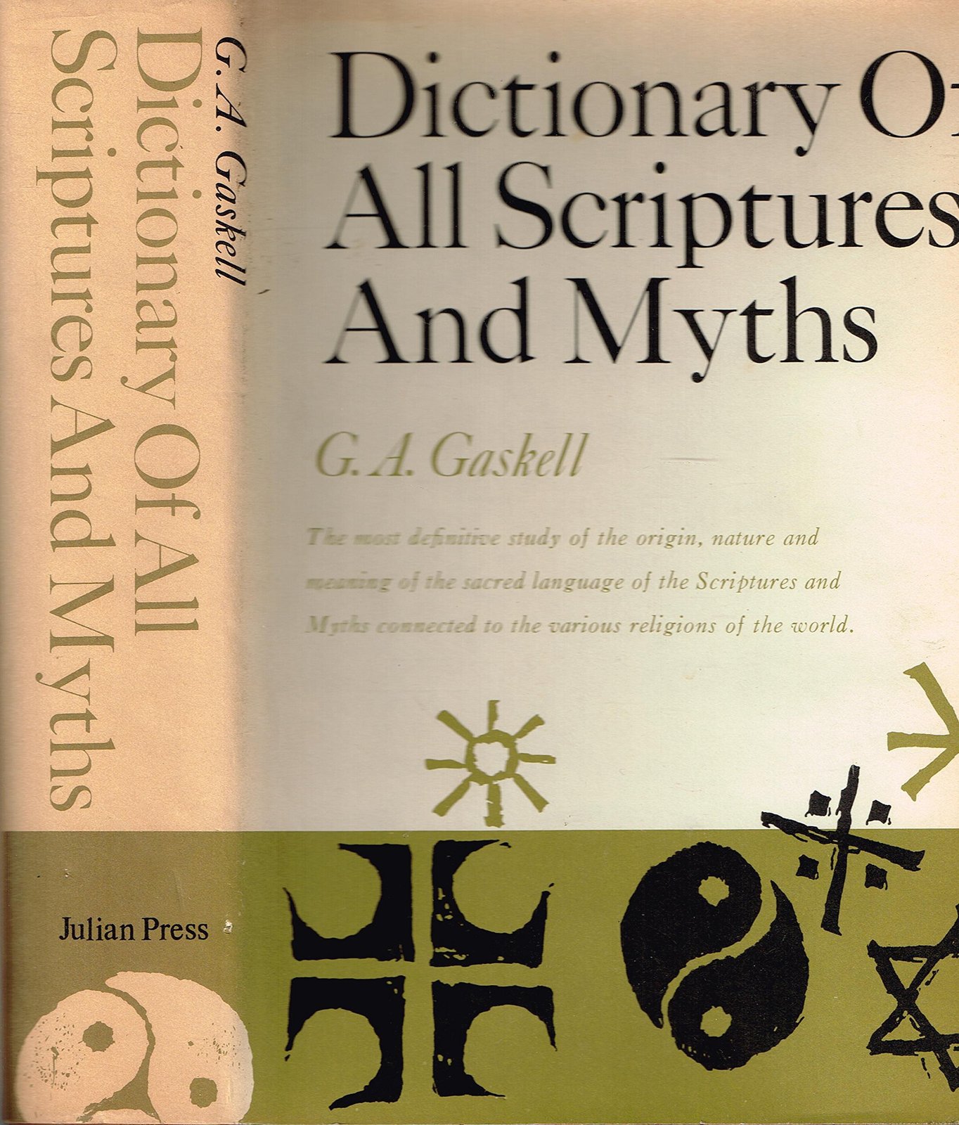 Dictionary of All Scriptures and Myths [Unknown Binding] G. A. Gaskell - $195.99