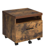Weathered Oak File Cabinet: Black 1-Drawer - €122,40 EUR