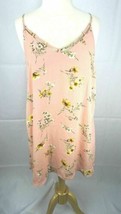 Forever 21 Camisole Tunic Top Peach Floral Size Medium - £19.04 GBP