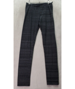 SO Leggings Womens Medium Gray Striped Perfectly Soft Elastic Waist Stra... - $13.94