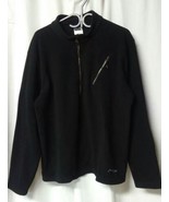 Men&#39;s Spyder Black Fleece Jacket Pullover Size Large Bin L - $17.36 CAD