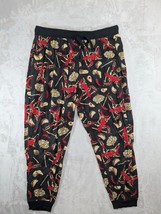 Deadpool Mens Sleep Jogger Pants Tacos Nachos Pajamas Pockets Size XXL - $13.58