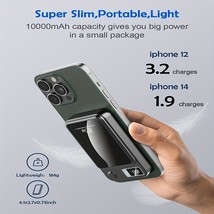 Power Bank Mini Magnetic Wireless Charging Mobile Power, 5000mAh Portable - $369.90 MXN