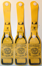 Singha Lager Beer Bottle Shaped 3x Thin Plastic Luggage Tags from Thailand - £14.59 GBP