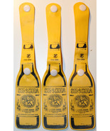 Singha Lager Beer Bottle Shaped 3x Thin Plastic Luggage Tags from Thailand - £14.14 GBP