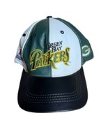 Vintage 90’s Green Bay Packers Genuine Leather Pinwheel Snapback Hat Tru... - $18.00