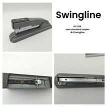 Vintage Swingline STAPLER Grey Metal Commercial Desk Stapler NY USA 8.5&quot; Length - £10.00 GBP