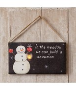 Snowman led canvas hanging  print - $366.16 MXN