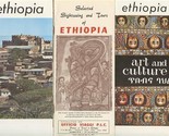 3 Ethiopian Airlines Brochures Harrar and Dire Dawa Art and Culture &amp; To... - £22.09 GBP