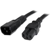 StarTech.com 6ft (1.8m) Heavy Duty Extension Cord, IEC 320 C14 to IEC 320 C15 Bl - $31.67