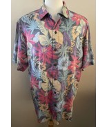 Tommy Bahama Men&#39;s Floral Camp Shirt Fuego Flora Tencel Cotton Size XL T... - £23.28 GBP