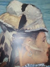 Head of the Woman From Boating Manet Print Vintage 23751 - £23.38 GBP