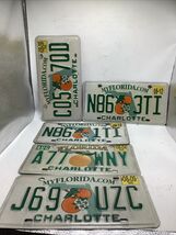 Lot of 5 FLORIDA License Plates Charlotte county as pictured - $39.99