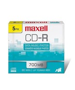Maxell Slim Polycarbonate Substate 700Mb 80 Min CD-Recordable Slim Jewel... - $13.56 CAD