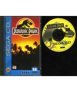 JURASSIC PARK SEGA CD COMPLETE WITH LONG CASE AND MANUAL UNTESTED AS IS - $376.30 MXN