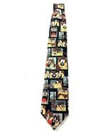 Looney Tunes Tie Stamp Collection Taz  Tasmanian Devil Men’s Necktie USPS - €4,59 EUR