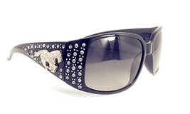 Texas West Womens Horse Sunglasses With Rhinestone Bling UV 400 PC Lens In Multi - £18.33 GBP